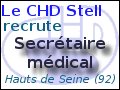 Recrute : Secr�taire m�dical