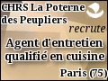Recrute : Agent d'entretien qualifi� en cuisine