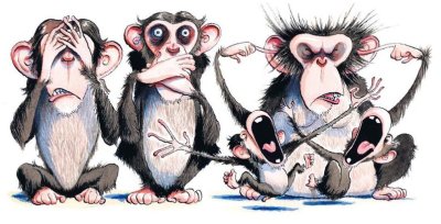 Les 3 singes - Auteur non trouvé Les 3 singes - Auteur non trouvé
