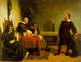 Galile devant le tribunal d'inquisition par Cristiano Banti (1857)