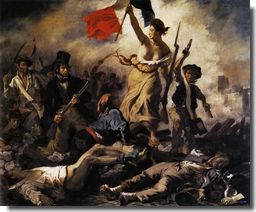 La Libert guidant le peuple par Eugne Delacroix