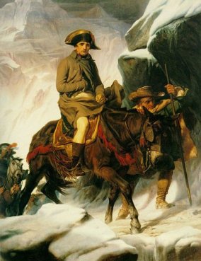 Bonaparte franchissant les Alpes, par Paul Delaroche (1848)