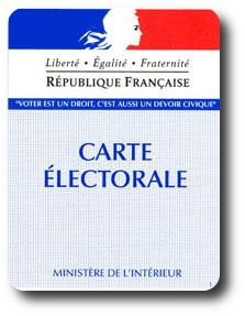 La carte électorale La carte électorale