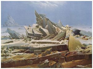 Caspar David Friedrich, La Mer de Glaces Caspar David Friedrich, La Mer de Glaces