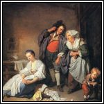 Jean-Baptiste Greuze (1725-1805) - Les oeufs casss