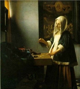 La femme portant une balance - Johannes Vermeer (1665)
