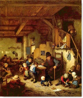 Adriaen van Ostade, Le Maître d'école (1662) Adriaen van Ostade, Le Maître d'école (1662)