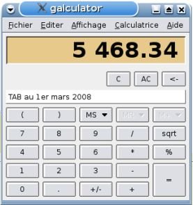 Indice 100 à 5468,34 euros - mars 2008