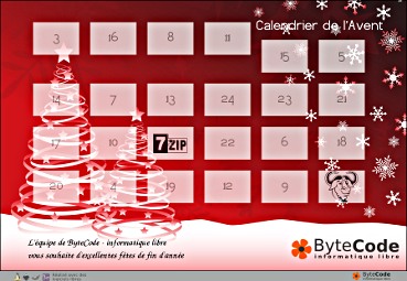 Calendrier de l'Avent par ByteCode – informatique libre