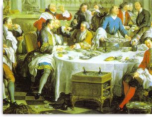Le déjeuner d'huitres , Jean-François de Troy, 1734