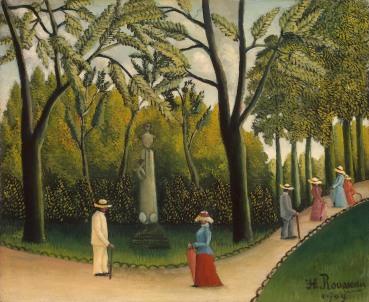 Le jardin du Luxembourg - Monument de Chopin par Henri Rousseau (1909)
