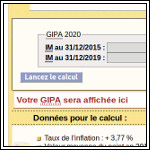 Simulateur de calcul : calculette GIPA 2020