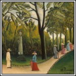 Le jardin du Luxembourg - Monument de Chopin par Henri Rousseau (1909)