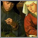 Quinten Metsys - Le Changeur et sa femme (1514) Quinten Metsys - Le Changeur et sa femme (1514)