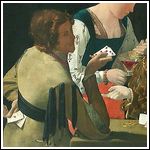 Georges de La Tour - Le Tricheur à l’as de carreau (1635) Georges de La Tour - Le Tricheur à l’as de carreau (1635)