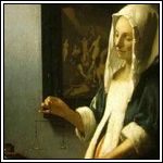 La femme portant une balance - Johannes Vermeer (1665) La femme portant une balance - Johannes Vermeer (1665)