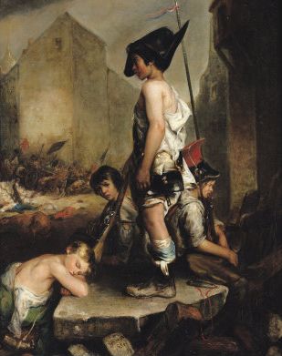 Les petits patriotes - Philippe Auguste Jeanron (1830)