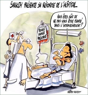 Sarkozy présente sa réforme de l'hôpital par Philippe Tastet