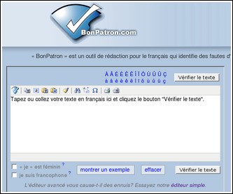 BonPatron : correcteur orthographique gratuit en ligne BonPatron : correcteur orthographique gratuit en ligne