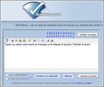 BonPatron : correcteur orthographique gratuit en ligne