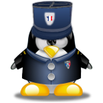 Tux Brigadier par le webmestre d'Emploithque